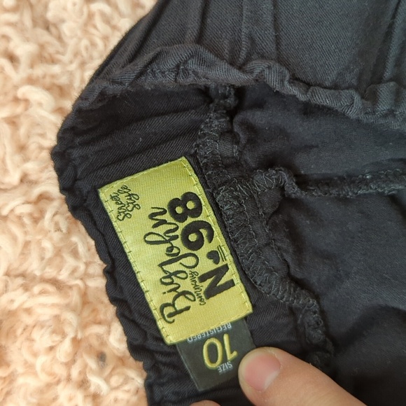 Big John Women's Black Wide Leg‎ Cropped Boho Pants Size 10 - Picture 5 of 5